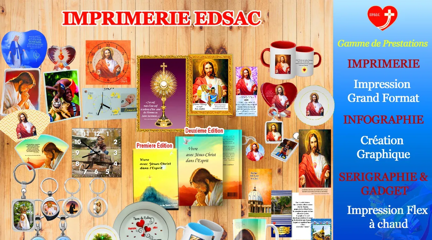 Panorama des prestations et articles réalisés par l’Imprimerie EDSAC